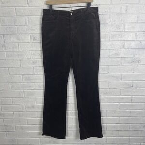 L'Agence Velvet High Rise Stevie Straight Leg Pants Womens Size 32 Espresso